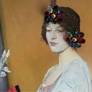 Vintage Van Dell 12K Gold Filled Rhinestone Screw Back Earrings